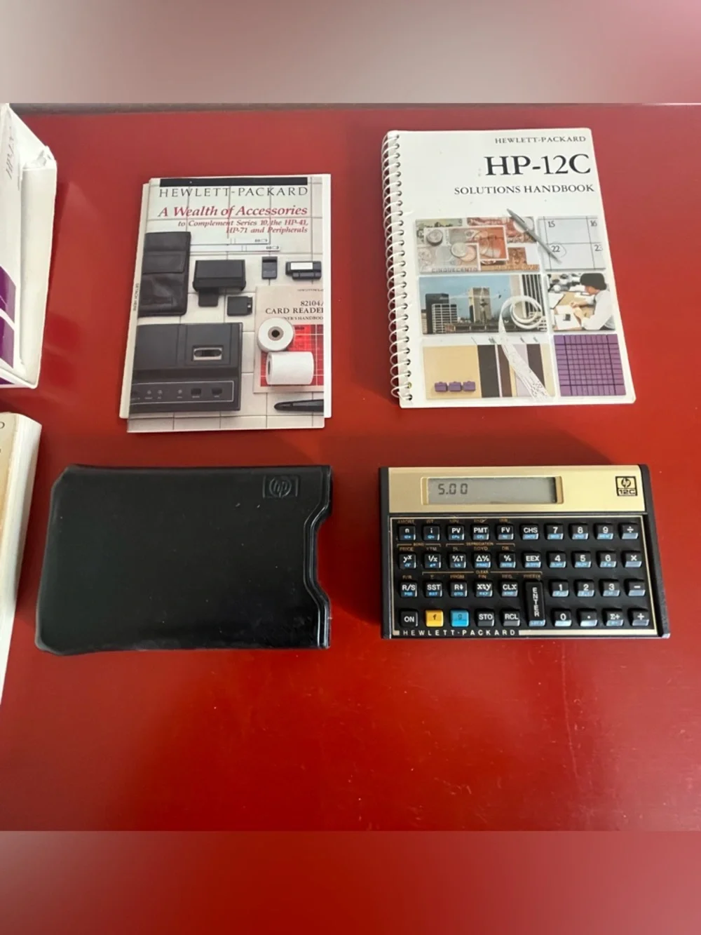 Hewlett-Packard Vintage1980’s HP-12C Financial Calculator 2 Manuals Tested/works - Picture 5 of 9